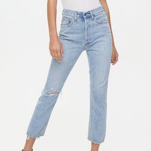 Agolde Riley High Rise Straight Shatter Size 25